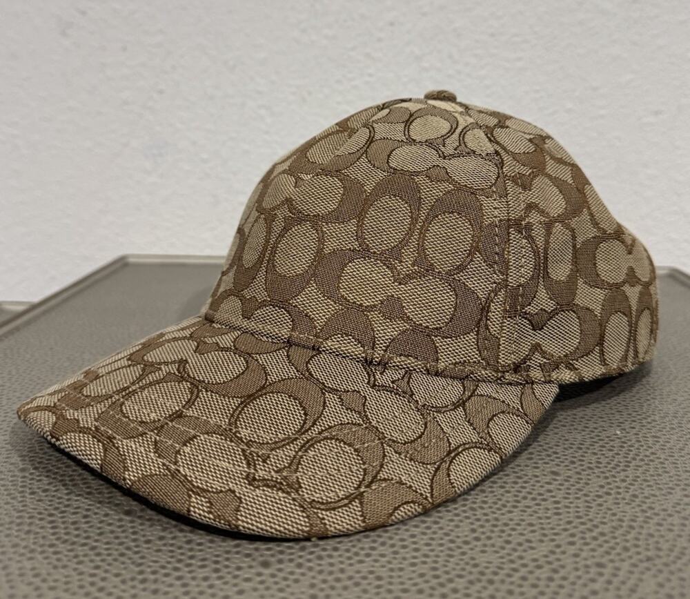 Coach Limited Edition Men's Cap Brown Adjustable Size Authentic Logo $179